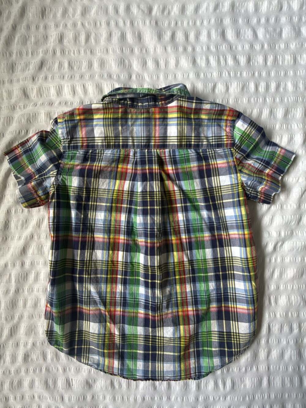 Ralph Lauren Boys Plaid Button-Down Short Sleeve Shirt Size 3T - Picture 5 of 5